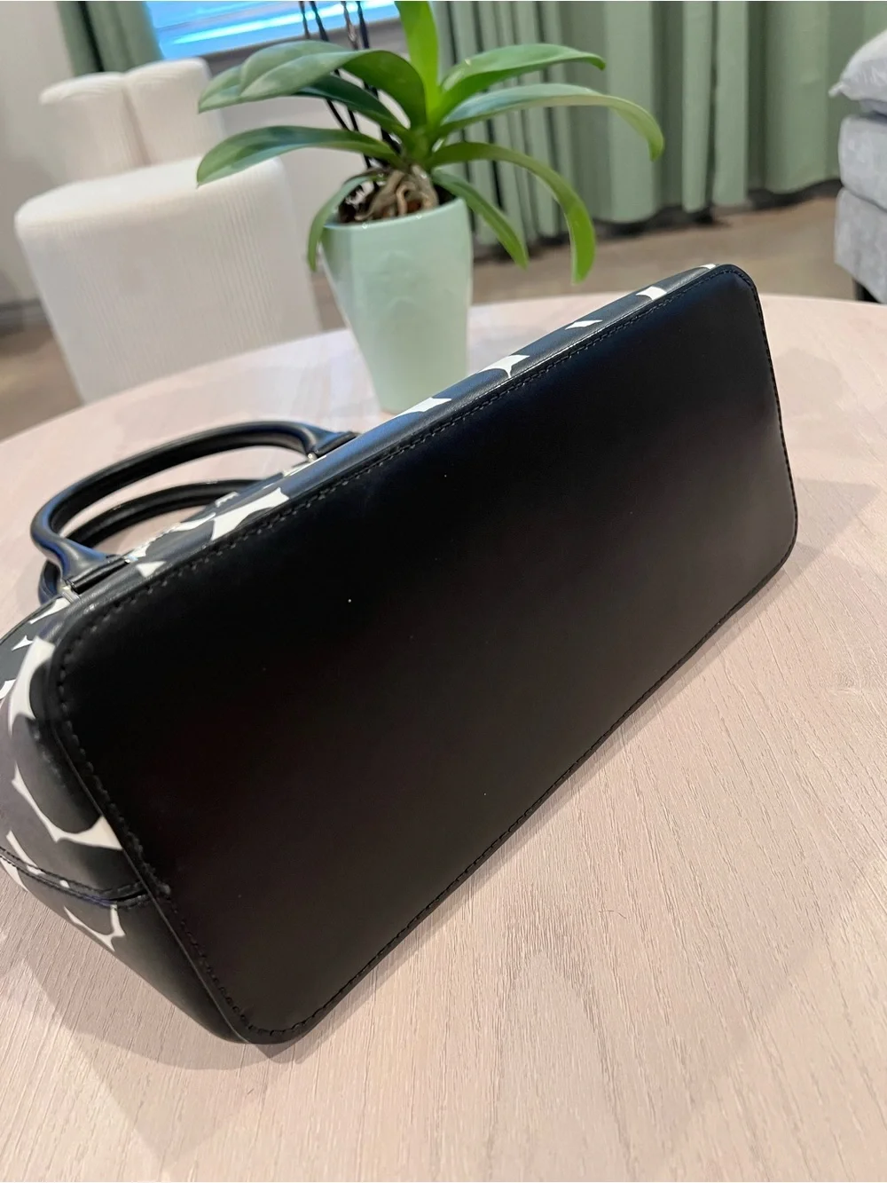 kate spade Black & White Graphic Dome Satchel